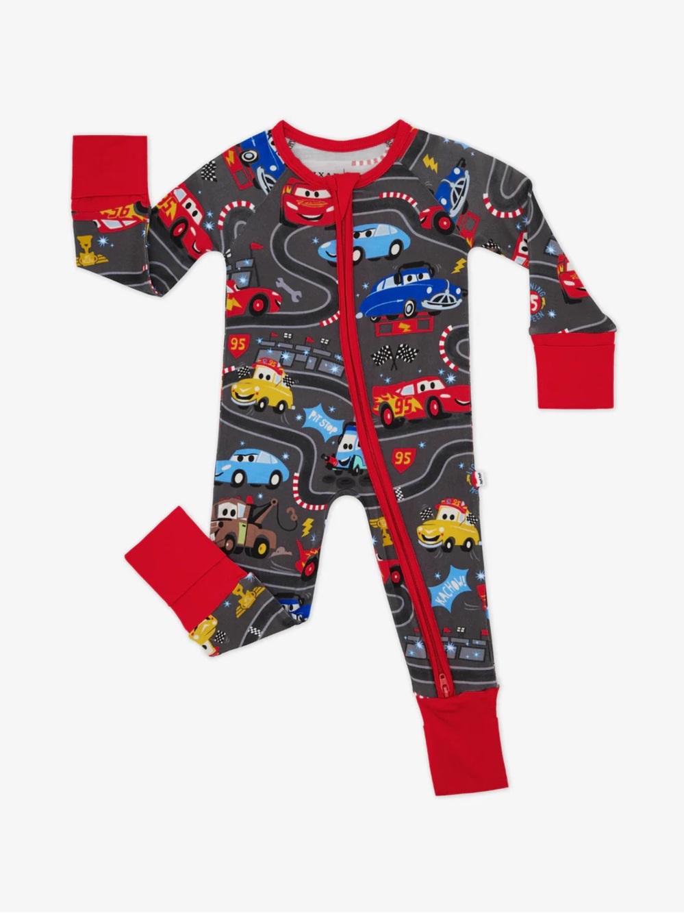 NWT Little Sleepies Piston Cup Cars Zippy 18-24